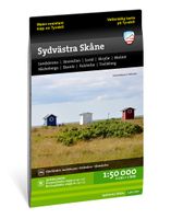 Wandelkaart - Fietskaart Terrängkartor Skåne Sydvästra - Skane zuidwest | Calazo