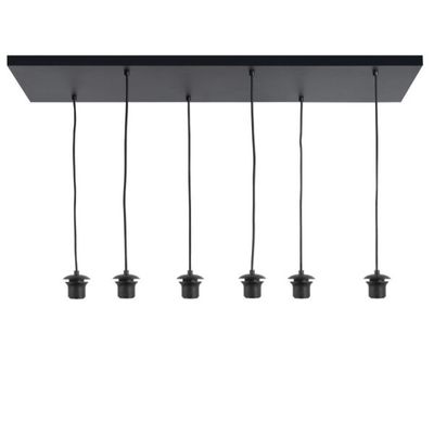 Plafondplaat glas/lampenkap 6 lichts