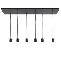 Plafondplaat glas/lampenkap 6 lichts