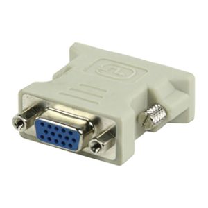 Valueline CMP-ADAP21 kabeladapter/verloopstukje DVI-I VGA D-Sub Wit