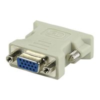 Valueline CMP-ADAP21 kabeladapter/verloopstukje DVI-I VGA D-Sub Wit - thumbnail