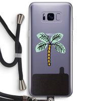 Palmboom: Samsung Galaxy S8 Plus Transparant Hoesje met koord Palmboom: Samsung Galaxy S8 Plus Transparant Hoesje met koord