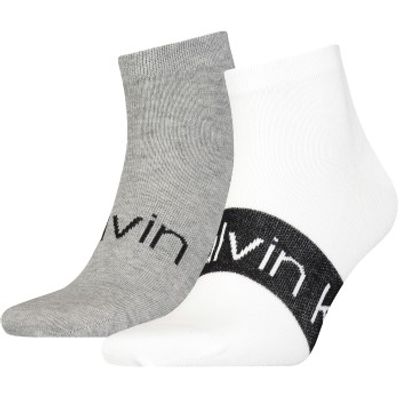 Calvin Klein 2 stuks Logo Ribbon Sneaker Socks