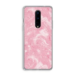 Abstract Painting Pink: OnePlus 8 Transparant Hoesje
