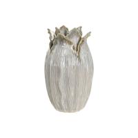 Vaas Home ESPRIT Crème Keramisch Blad van een plant 19 x 19 x 33 cm