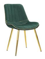 STOEL PARIS VERDE/GOLD SET 2 STUKS CM 51X59X79