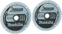 Makita Accessoires twin-pack cirkelzaagblad hout efficut 165x20x1,45 56t 23g - b-57336-2