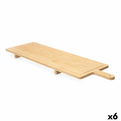 Snijplank Bamboe 88 x 4,5 x 26 cm (6 Stuks) Met handvat