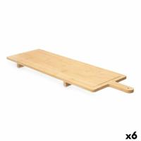Snijplank Bamboe 88 x 4,5 x 26 cm (6 Stuks) Met handvat