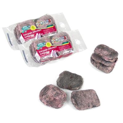 Gerimport zeepstaalsponzen - 12x stuks - hardnekkig vuil - staalspons - zeepspons