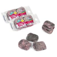 Gerimport zeepstaalsponzen - 12x stuks - hardnekkig vuil - staalspons - zeepspons