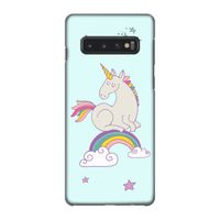 Regenboog eenhoorn: Samsung Galaxy S10 4G Volledig Geprint Hoesje