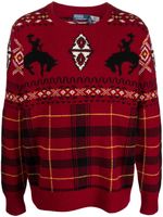 Polo Ralph Lauren pull en maille fairisle - Rouge