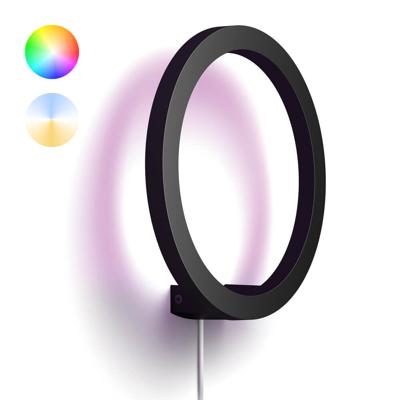 Philips Wandlamp CirleHue Sana - White and Color zwart - 929003052901
