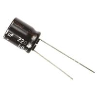 Panasonic Elektrolytische condensator Radiaal bedraad 5 mm 220 µF 50 V 20 % (Ø) 10 mm 1 stuk(s)