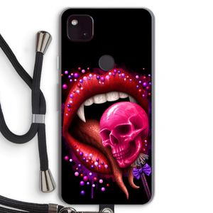 Dodelijk zoet: Pixel 4a 5G Transparant Hoesje met koord