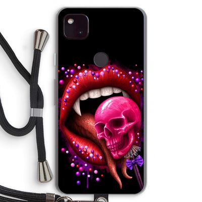 Dodelijk zoet: Pixel 4a 5G Transparant Hoesje met koord