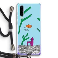 Aquarium: Huawei P30 Transparant Hoesje met koord
