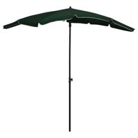 VidaXL Parasol met paal 200x130 cm groen