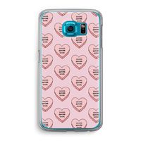 Chicks before dicks: Samsung Galaxy S6 Transparant Hoesje