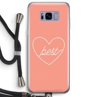 Best heart: Samsung Galaxy S8 Plus Transparant Hoesje met koord