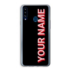 Namecase: Samsung Galaxy A20s Transparant Hoesje