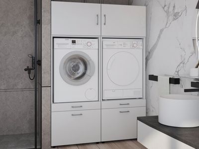 Kast WASHING 2 machines naast elkaar LARGE