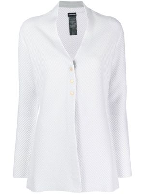 Giorgio Armani cardigan à trois boutons - Bleu