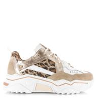 DWRS - PLUTO leopard white sand Leer Dames