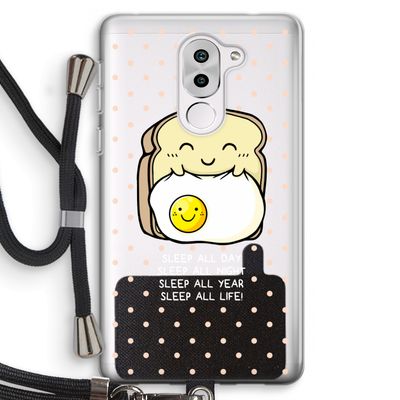 Sleep All Day: Honor 6X Transparant Hoesje met koord