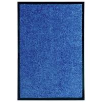 Deurmat wasbaar 40x60 cm blauw