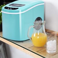 Ice Maker Machine Draagbare Ijsmachine met 2,2 L Watertank 24 x 33 x 36 cm Groen - thumbnail