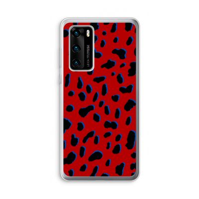 Red Leopard: Huawei P40 Transparant Hoesje