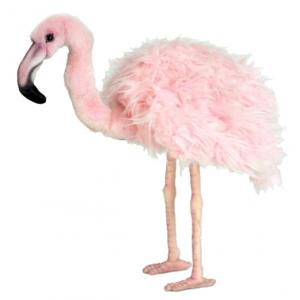 Hansa pluche flamingo - knuffel vogel - 38 cm - exotische vogel knuffels