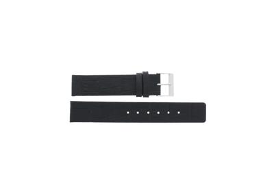 Horlogeband Universeel F145 Leder Zwart 18mm