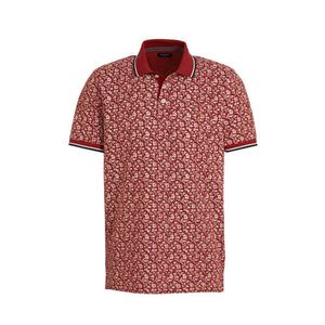 JACK & JONES PREMIUM regular fit polo met contrastbies rood