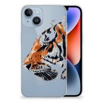 Smartphone hoesje Apple iPhone 14 Watercolor Tiger