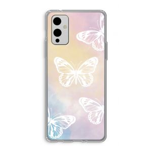 White butterfly: OnePlus 9 Transparant Hoesje