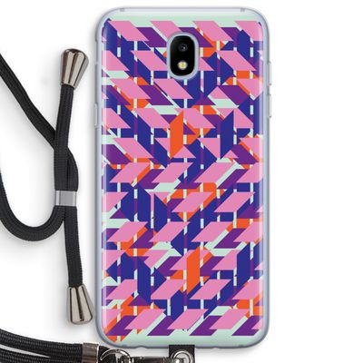 Skew Blush 3: Samsung Galaxy J5 (2017) Transparant Hoesje met koord