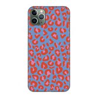 Leopard blue: Volledig geprint iPhone 11 Pro Max Hoesje