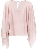 Fabiana Filippi blouse drapée à manches longues - Rose