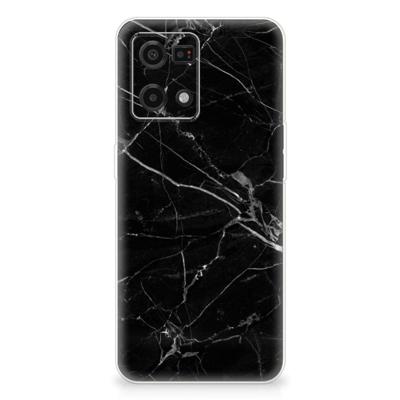 OPPO Reno7 4G | TPU | Siliconen hoesje | Marmer Zwart - Origineel Cadeau Vader