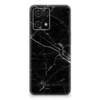 OPPO Reno7 4G | TPU | Siliconen hoesje | Marmer Zwart - Origineel Cadeau Vader