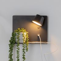 Solution USB wandlamp Zwart