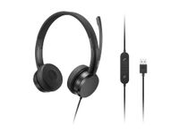 Lenovo 4XD1K18260 hoofdtelefoon/headset Hoofdtelefoons Bedraad Hoofdband Muziek/Voor elke dag USB Ty