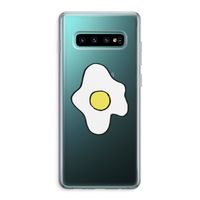 Spiegelei: Samsung Galaxy S10 Plus Transparant Hoesje