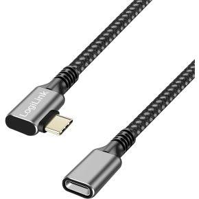 LogiLink CUA0112 USB-kabel USB 3.2 Gen 1 (3.1 Gen 1) 2 m USB C Zwart, Grijs