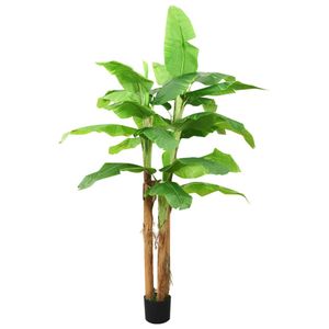 VidaXL Kunstboom met pot banaan 300 cm groen