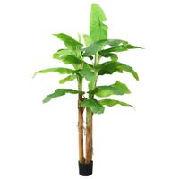 VidaXL Kunstboom met pot banaan 300 cm groen