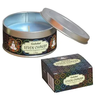Goloka Geurkaars in blik - 7 Chakra&apos;s